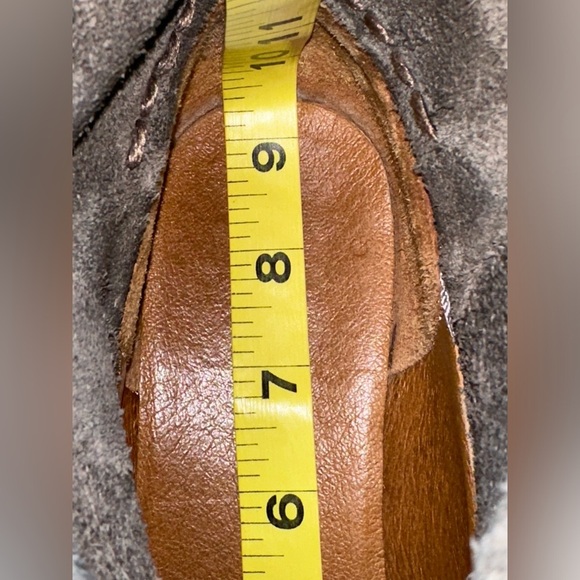 FRYE Anna Grey Moto Biker Shortie Leather Boots Size 6 - Picture 12 of 12